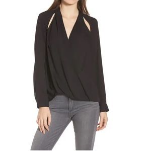 Chelsea28 Cutout Surplice Top